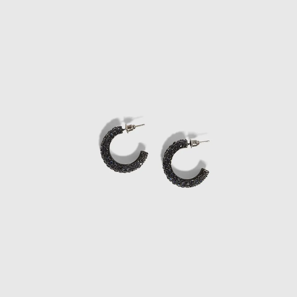 Rhinestone Hoop Earrings