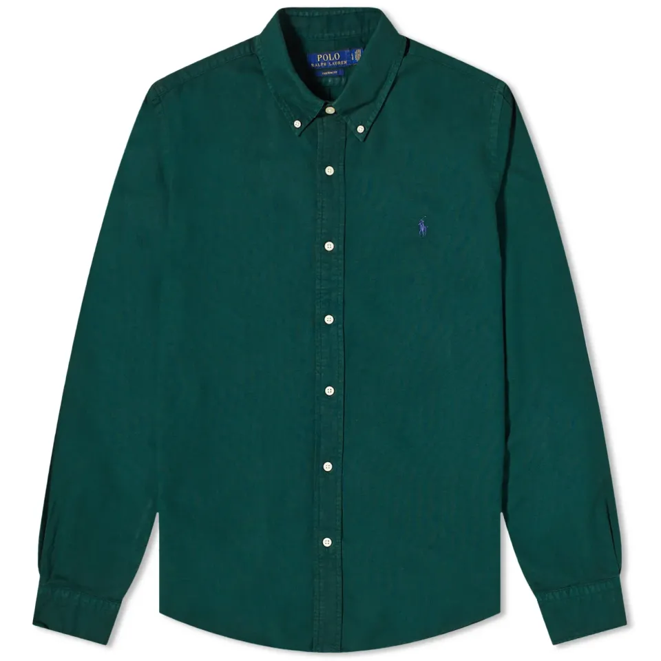Garment Dyed Button Down Shirt