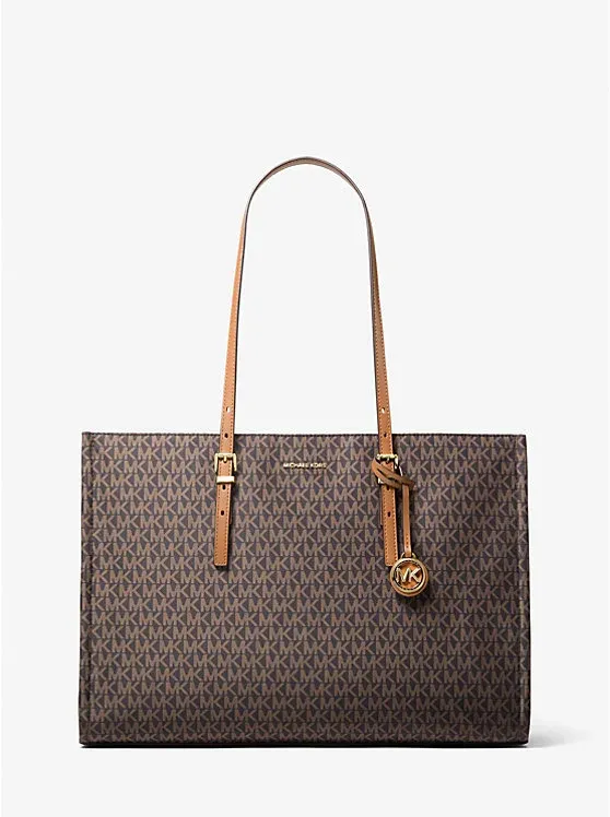 Zadie Large Signature Logo Printed Tote Bag