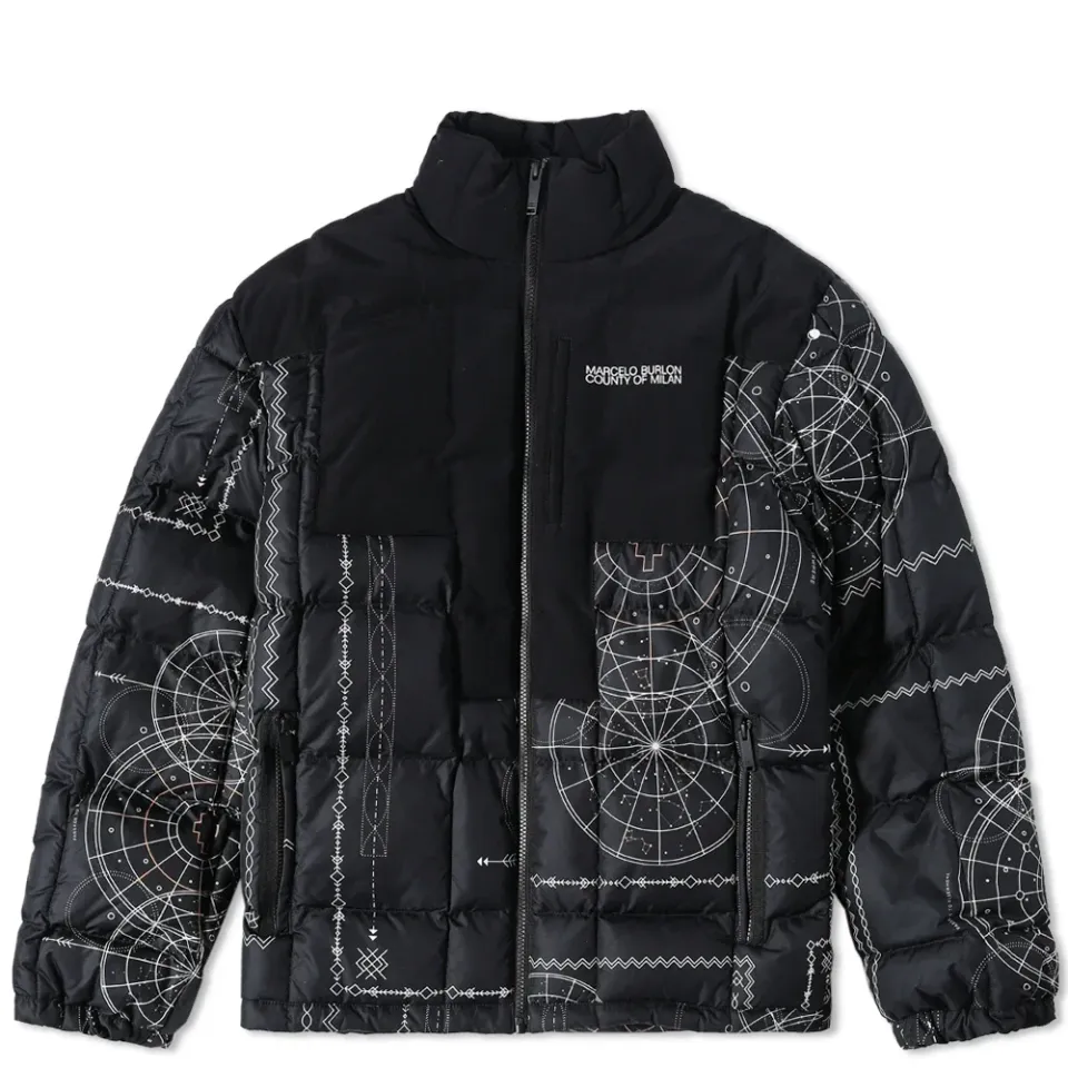 Allover Astral Nylon Down Jacket
