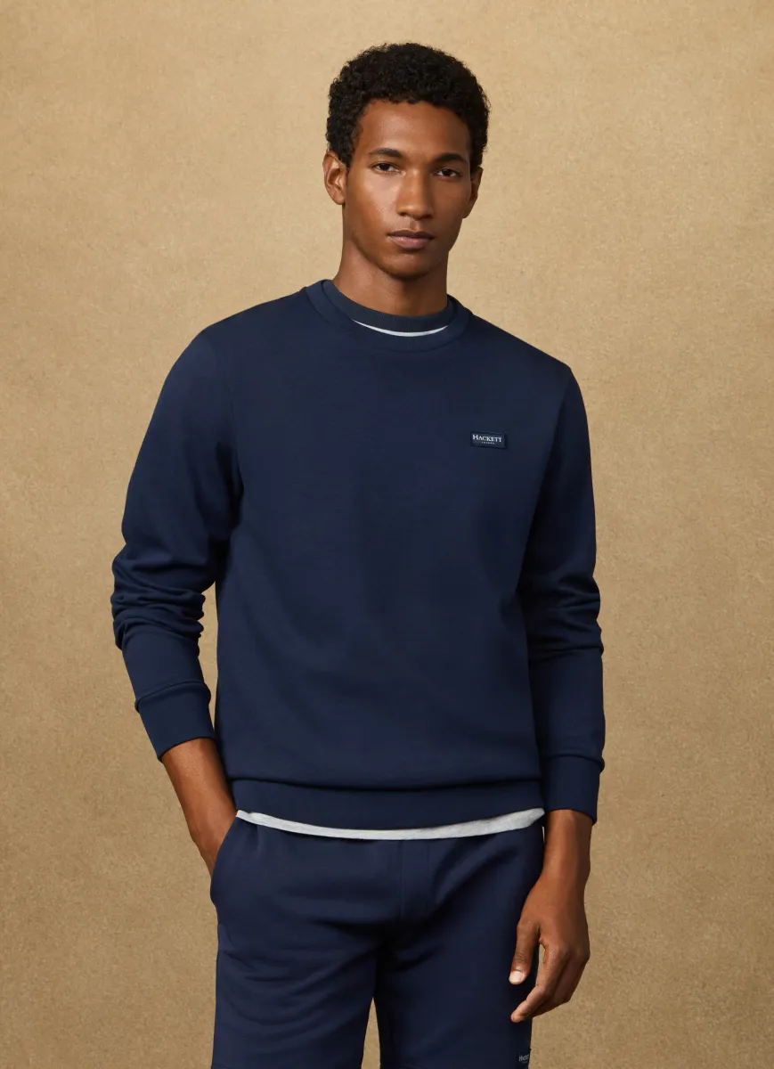 Branded Badge Crew-Neck Sweat