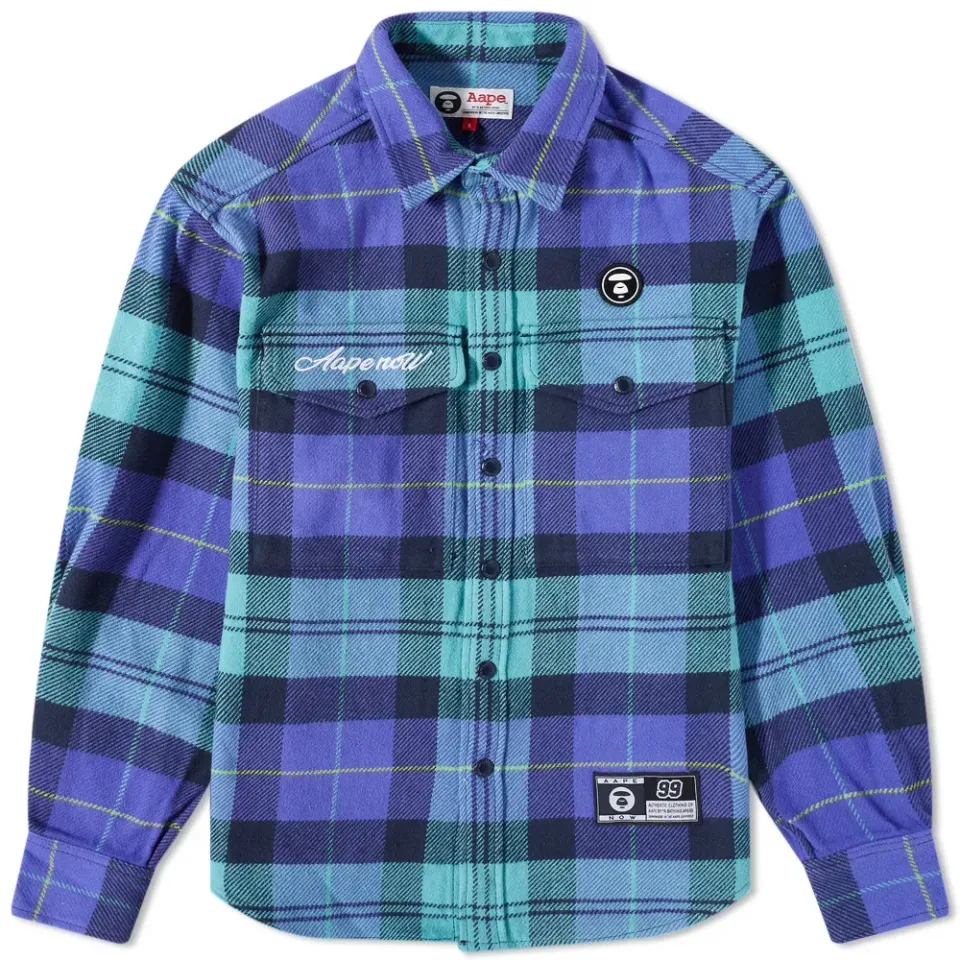 AAPE Checked Flannel Shirt