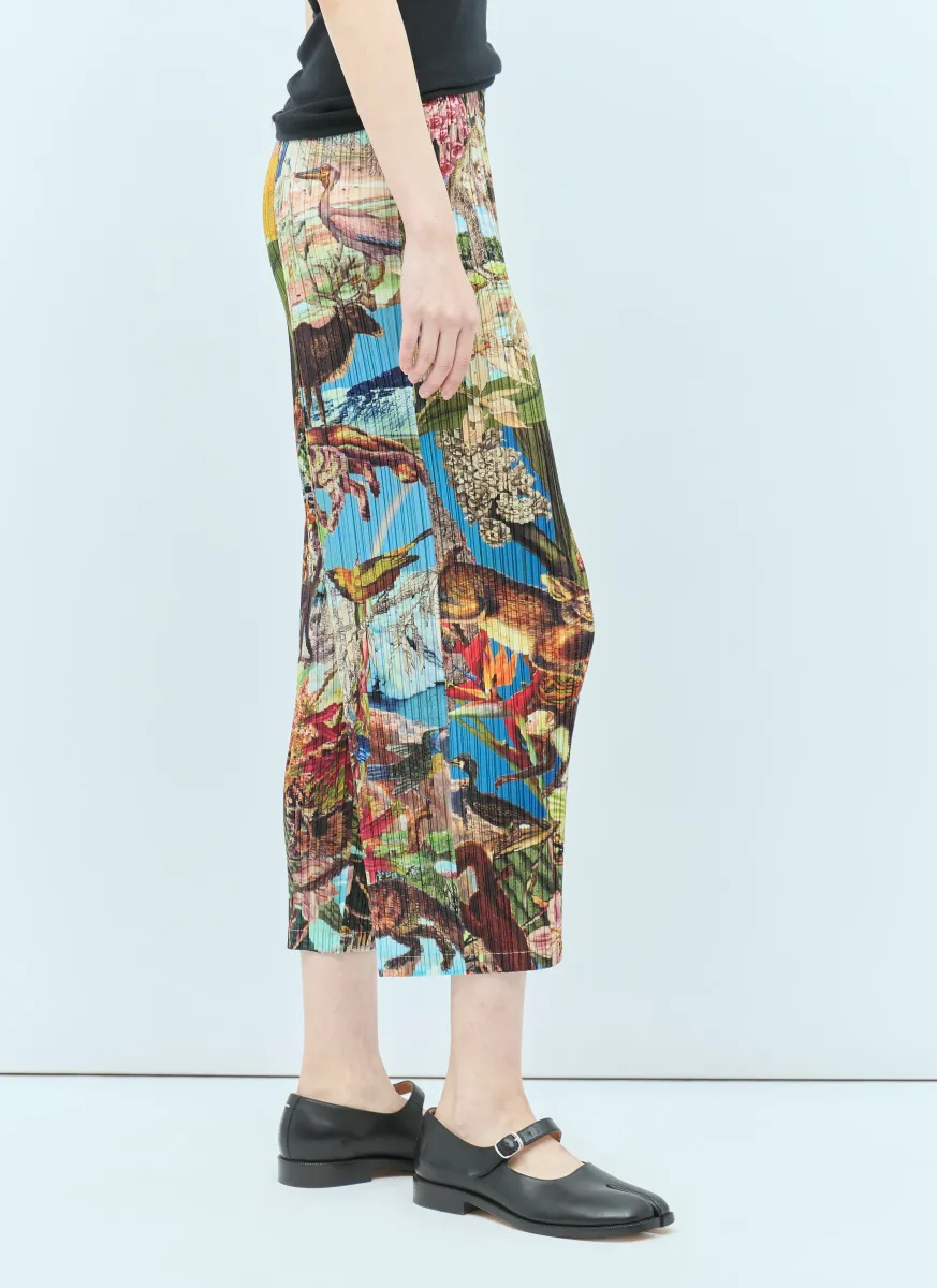 Aurora Jungle Pleated Pants