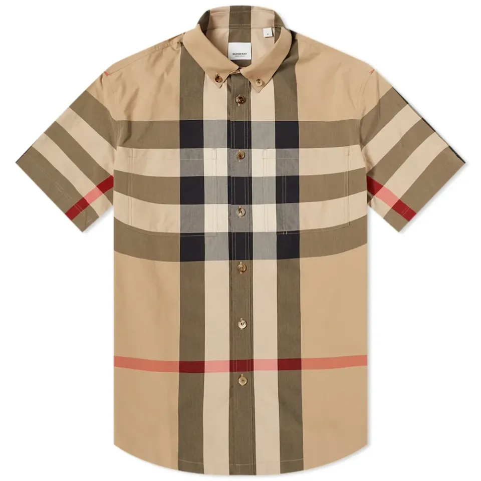 Short Sleeve Thames Large Check Shirt