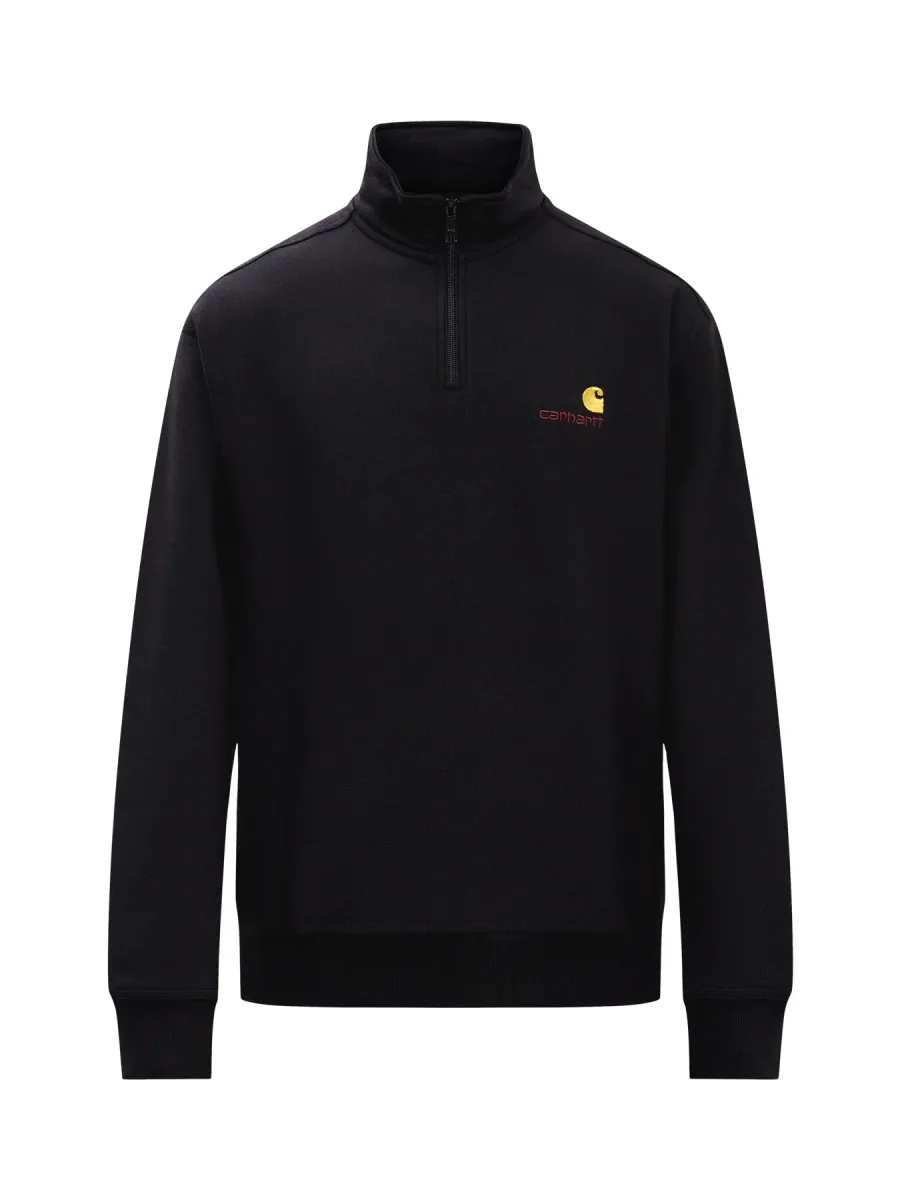 Half Zip American Script Sweatshirt