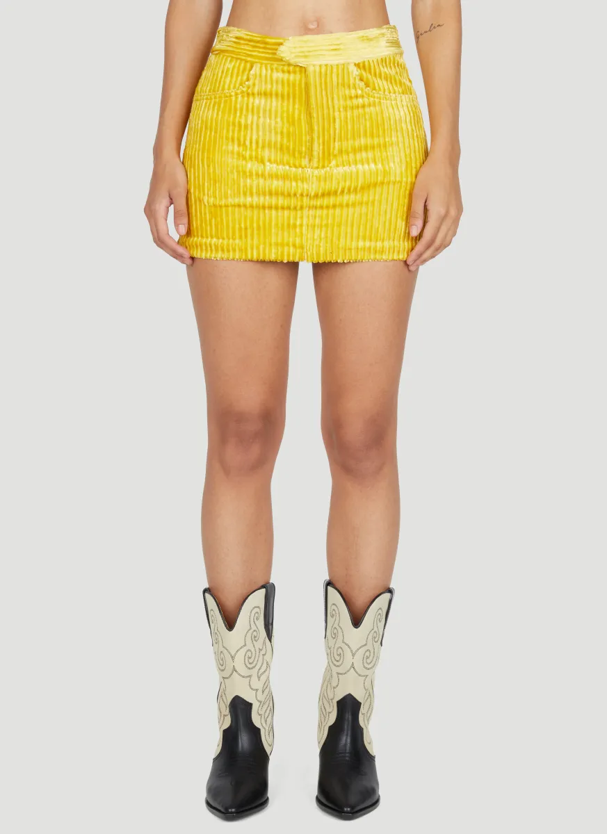 Damia Corduroy Mini Skirt