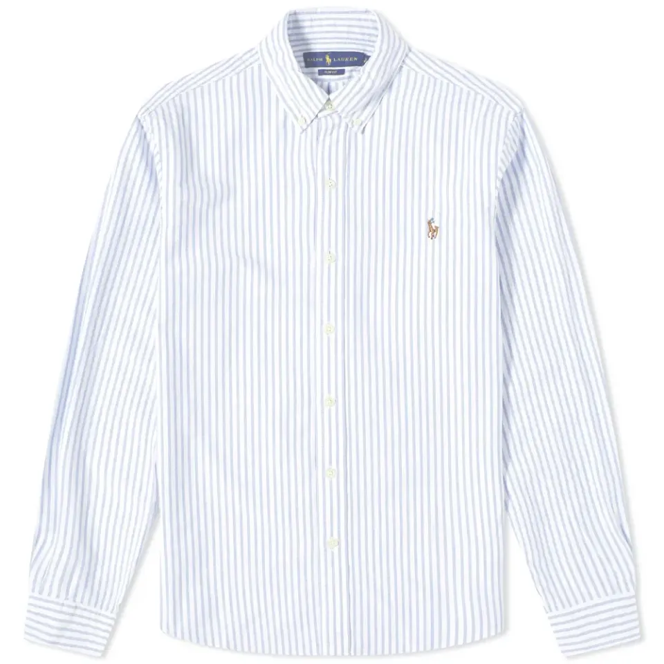 Striped Button Down Oxford Shirt