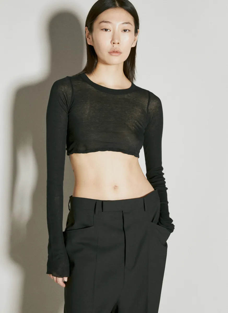 Crop Long-Sleeve Top