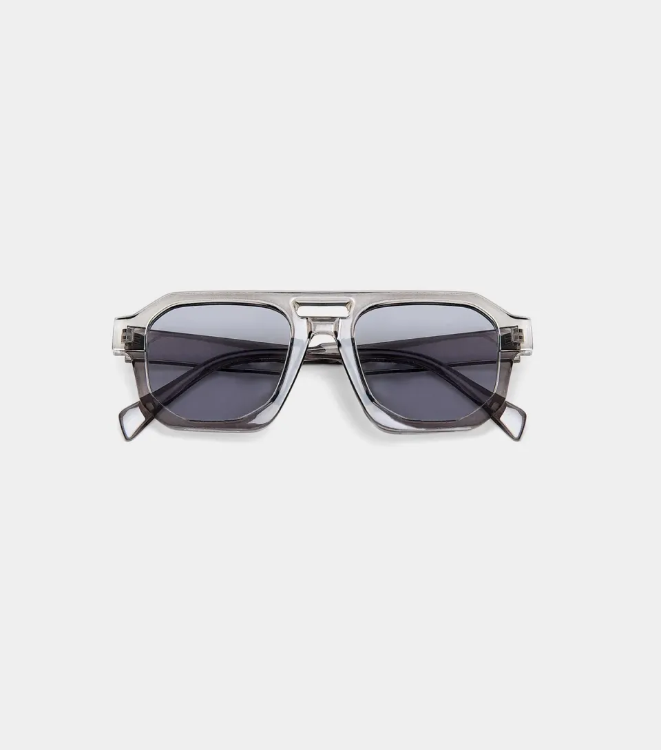 Grey Square Aviator Sunglasses