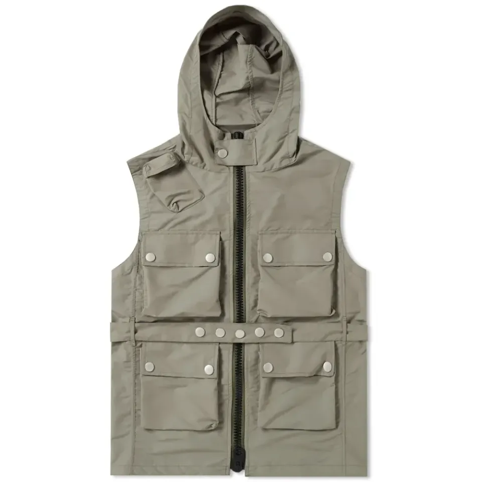 Hooded Multi Pocket Vest