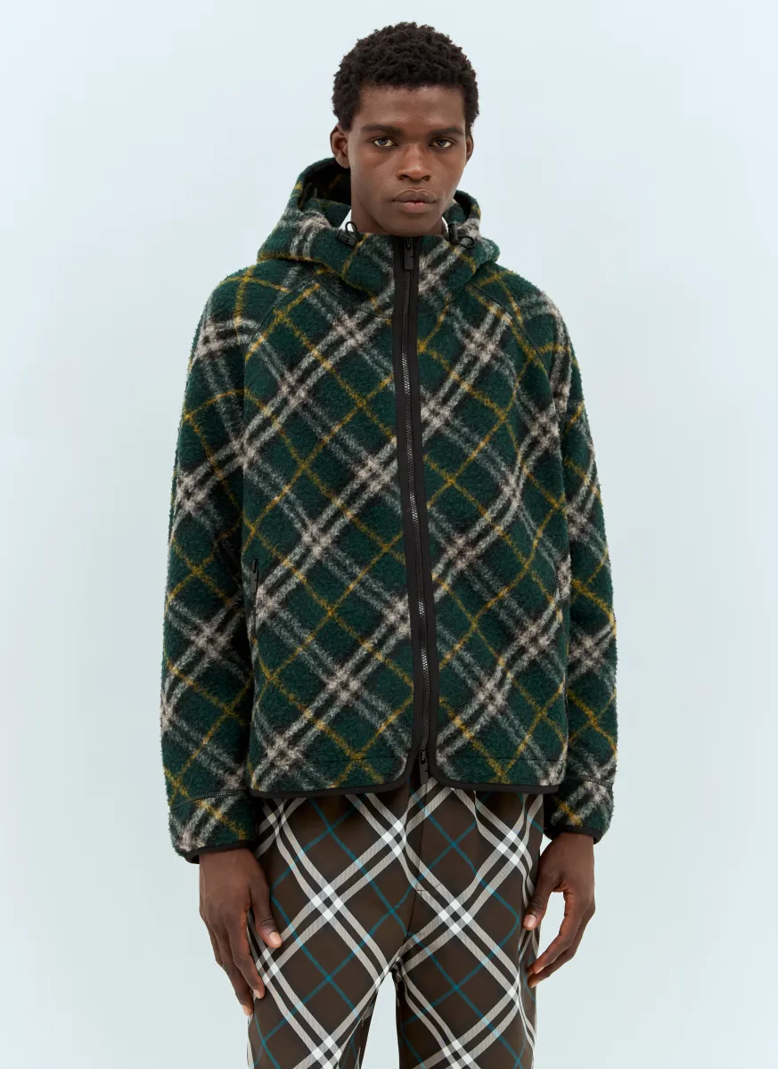 Check Fleece Jacket