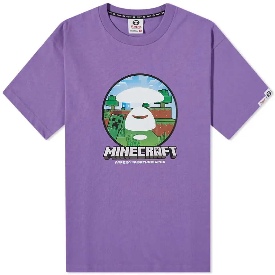 AAPE x Minecraft Ape Head Tee
