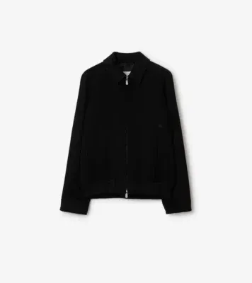 Cashmere Harrington Jacket in Black