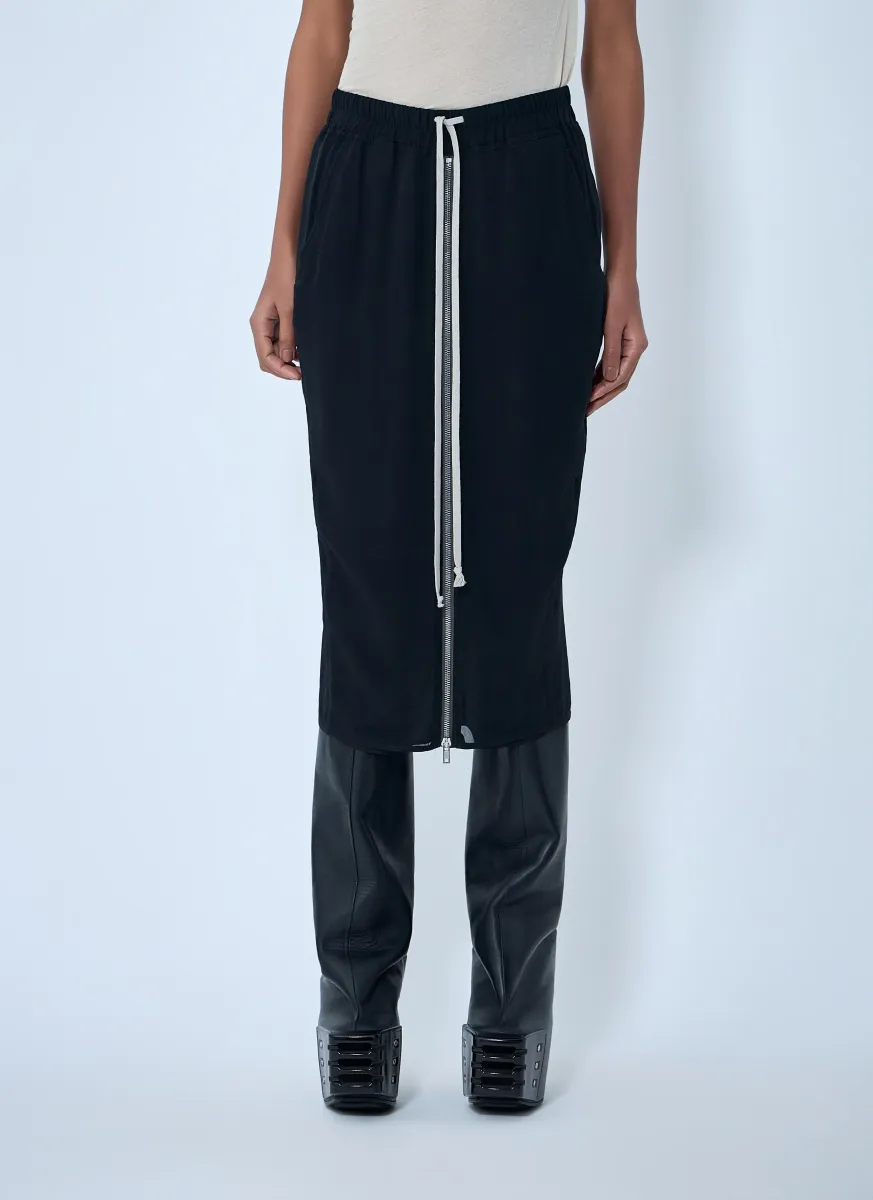 Elasticated Midi Skirt