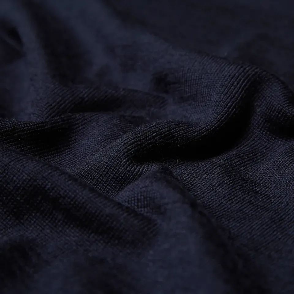 Contrast Trim Merino Cardigan