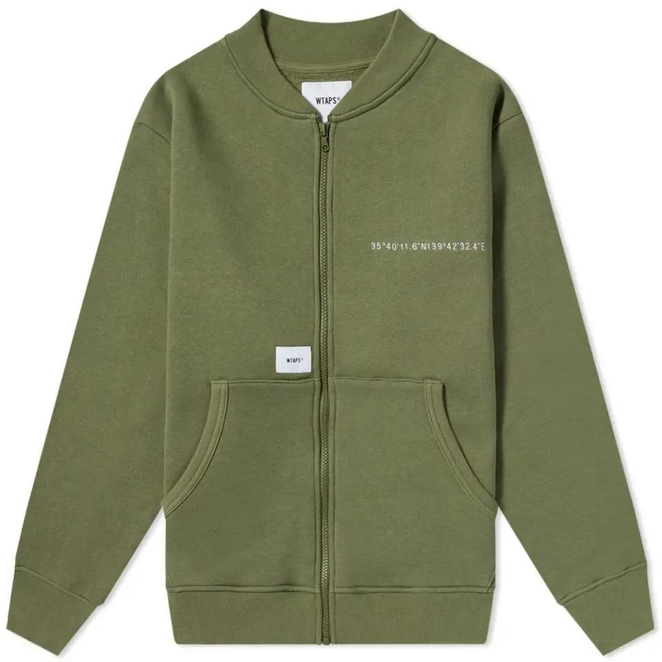 Gps Zip Through Bomber Jacket