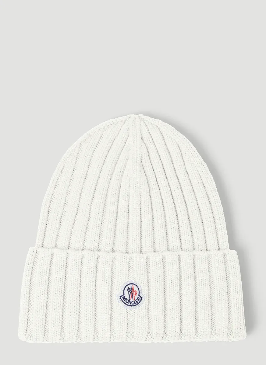 Logo Patch Beanie Hat