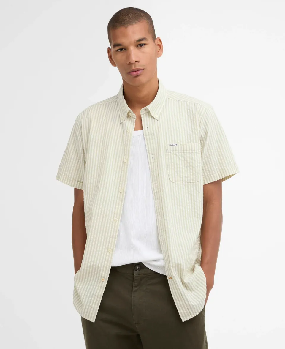 Cresswell Seersucker Regular Short-Sleeved Shirt