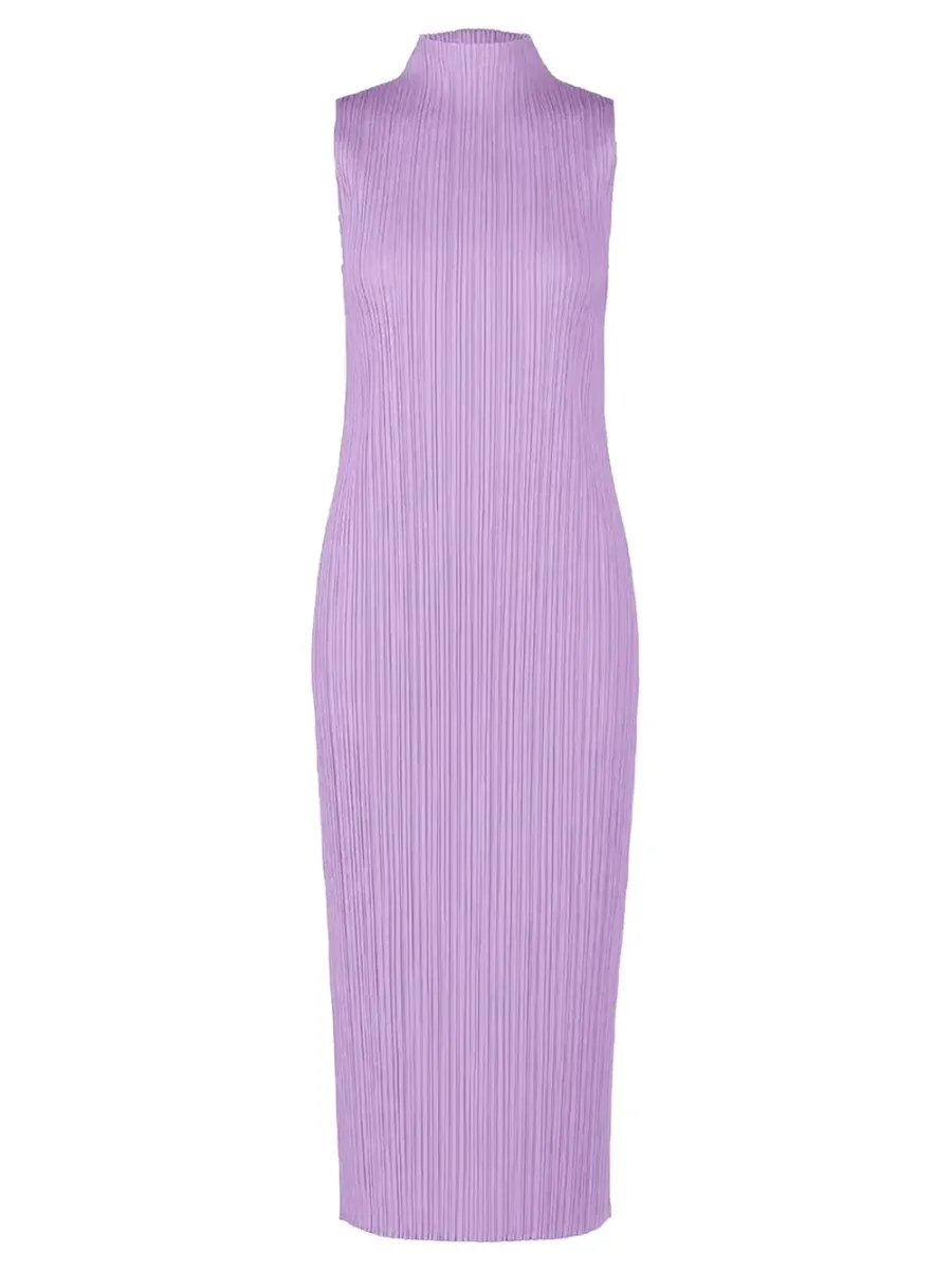 Pleats Please Dress L Purple