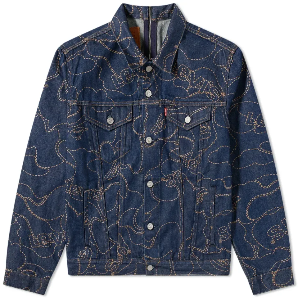 X Levi's Camo Trucker Jacket