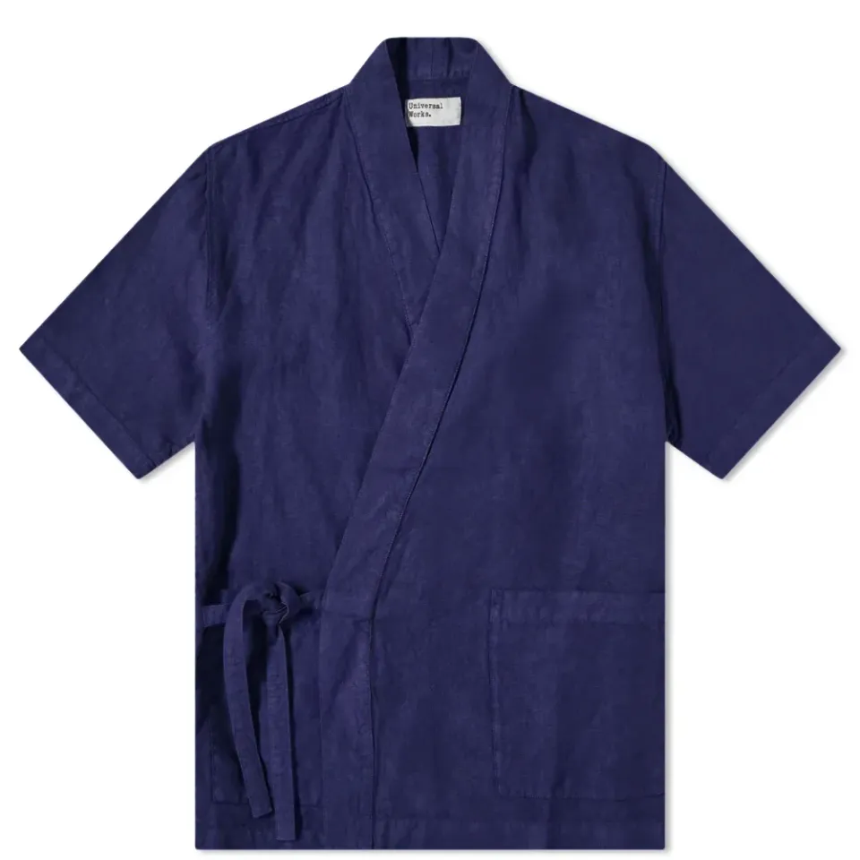 Short Sleeve Linen Kyoto Workshirt