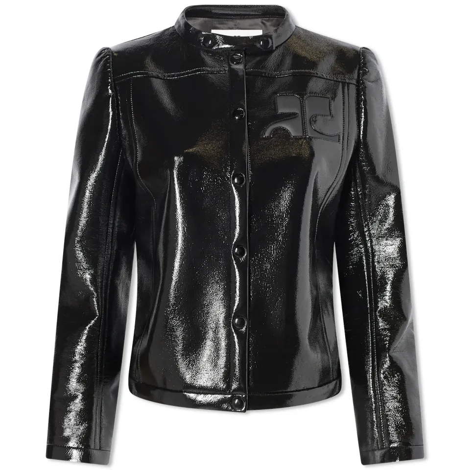Iconic Vinyl Biker Jacket