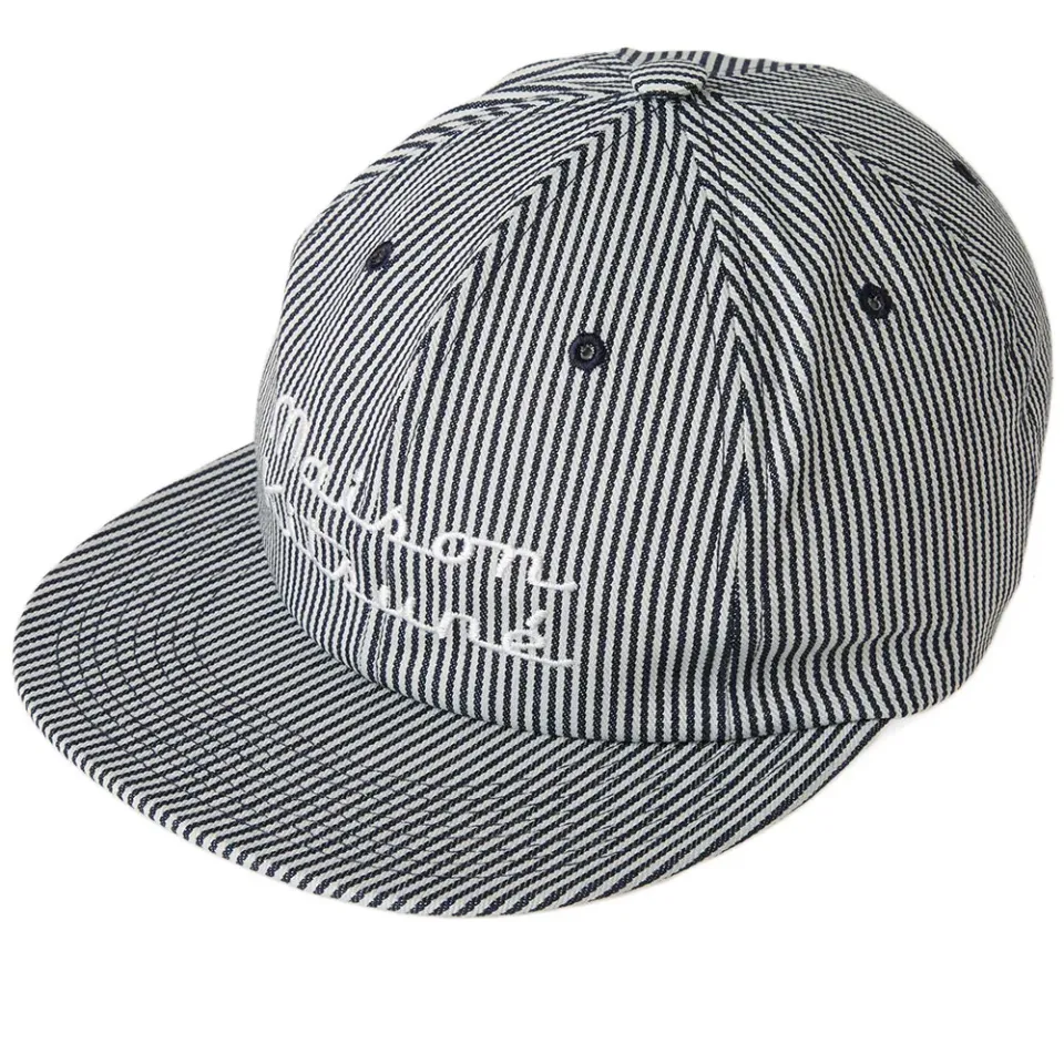 Maison Kitsuné Striped Baseball Cap