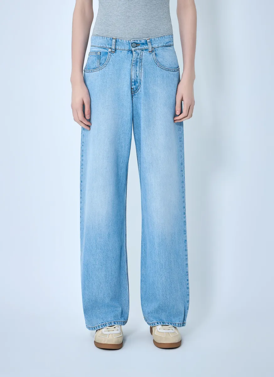 Flared Wide-Leg Jeans