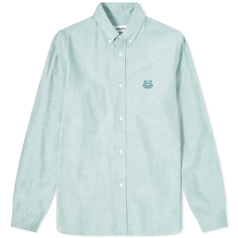 Tiger Crest Oxford Button Down Shirt
