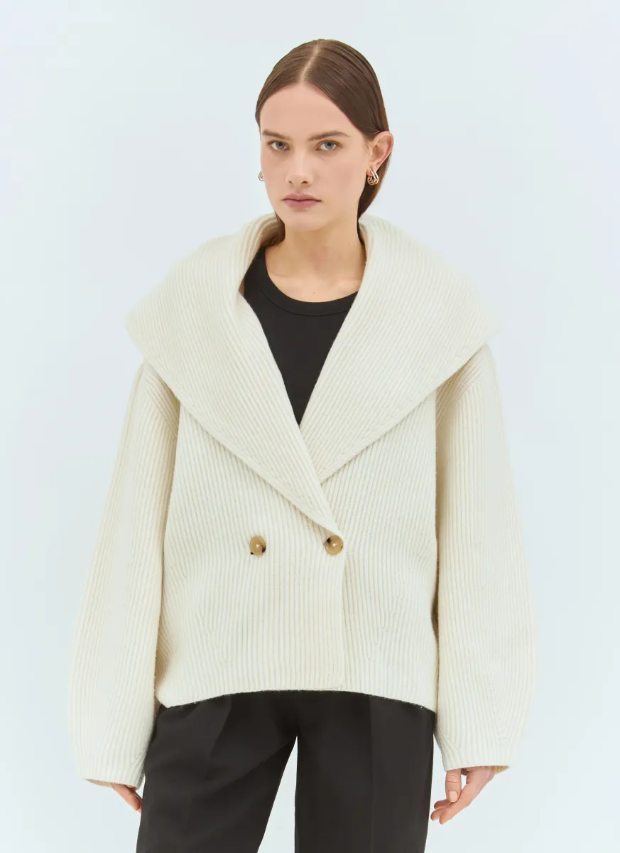 Shawl-Lapel Cardigan