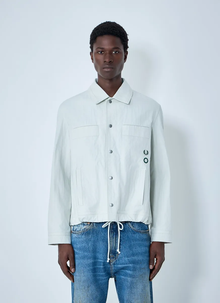 Collared Snap-Button Jacket