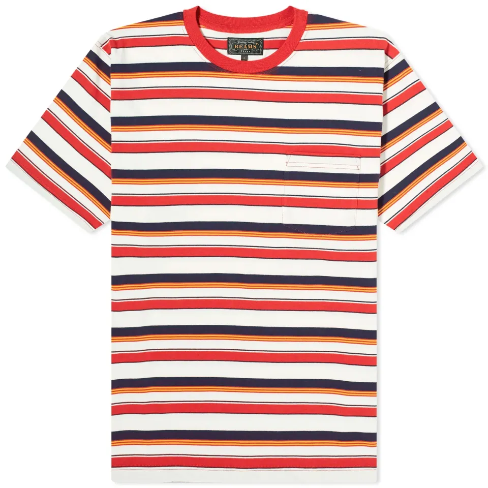 Multi Stripe Pocket T-Shirt
