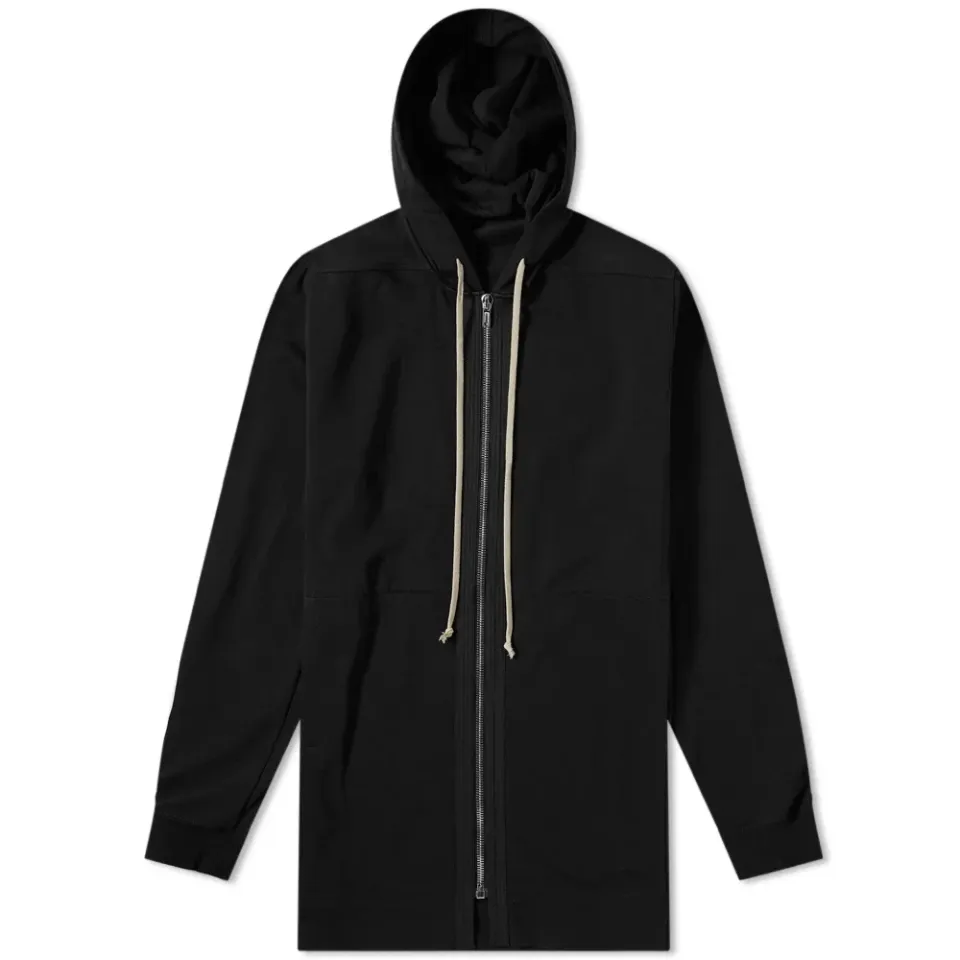Drawstring Zip Through Hoody