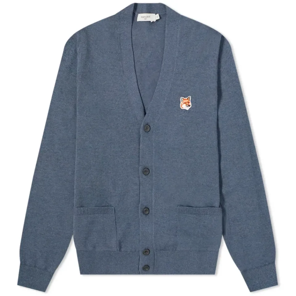 Maison Kitsuné Fox Head Patch Classic Cardigan