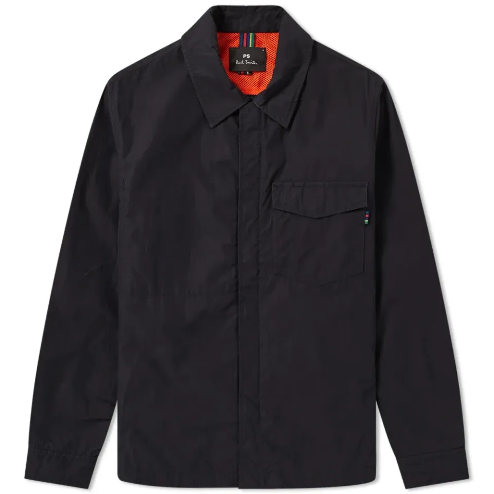 Nylon Zip Shirt Jacket