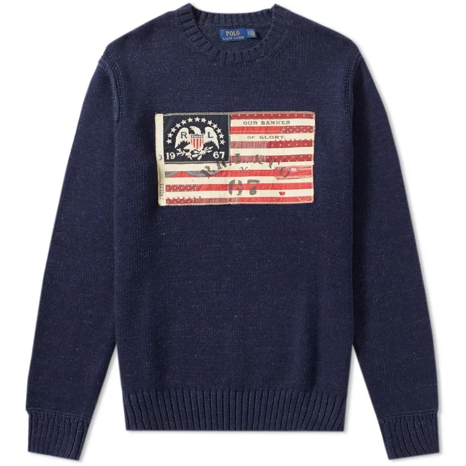 Flag Crew Neck Knit