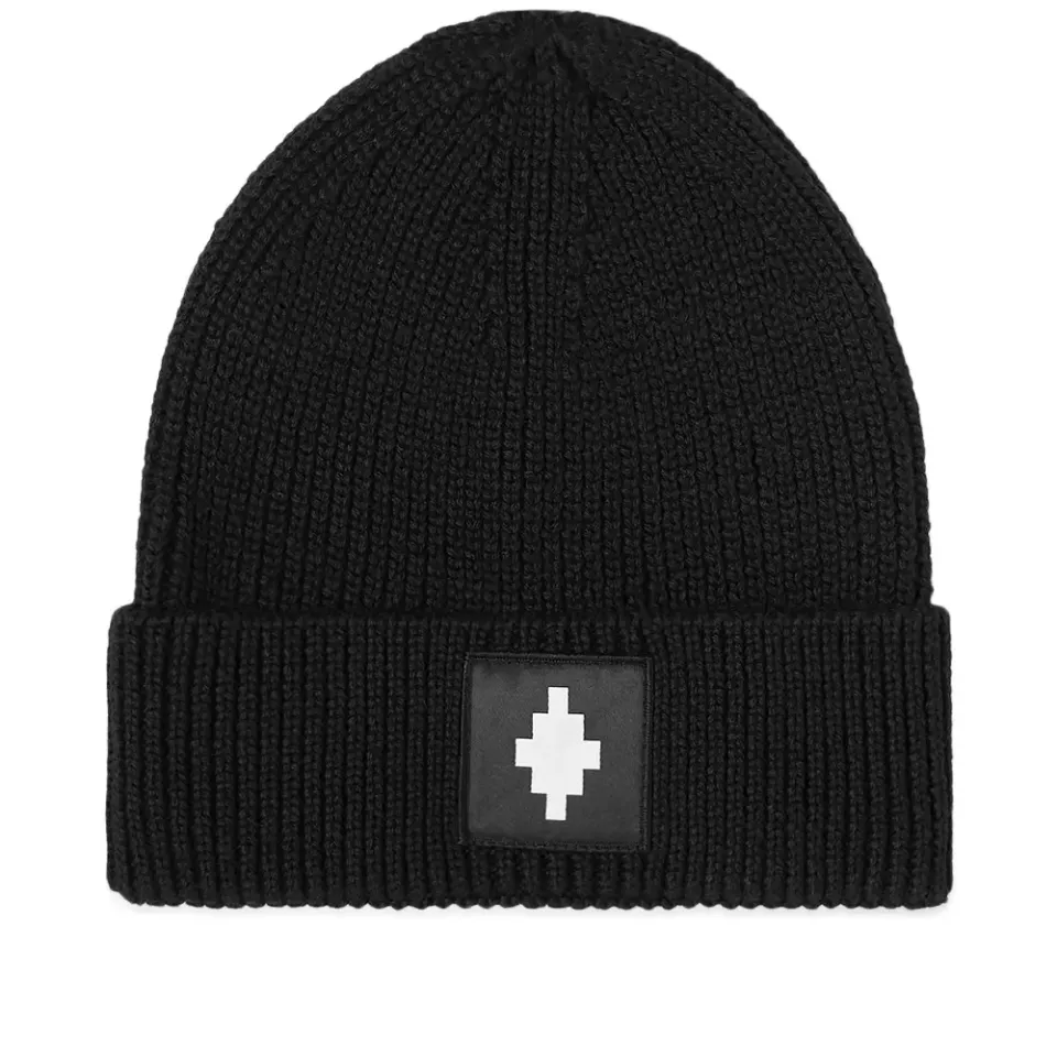 Cross Patch Beanie Hat