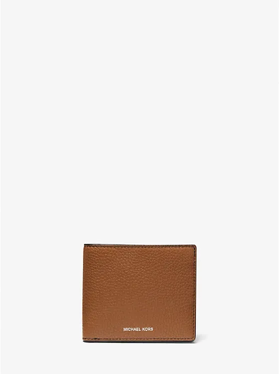 Hudson Pebbled Leather Billfold Wallet