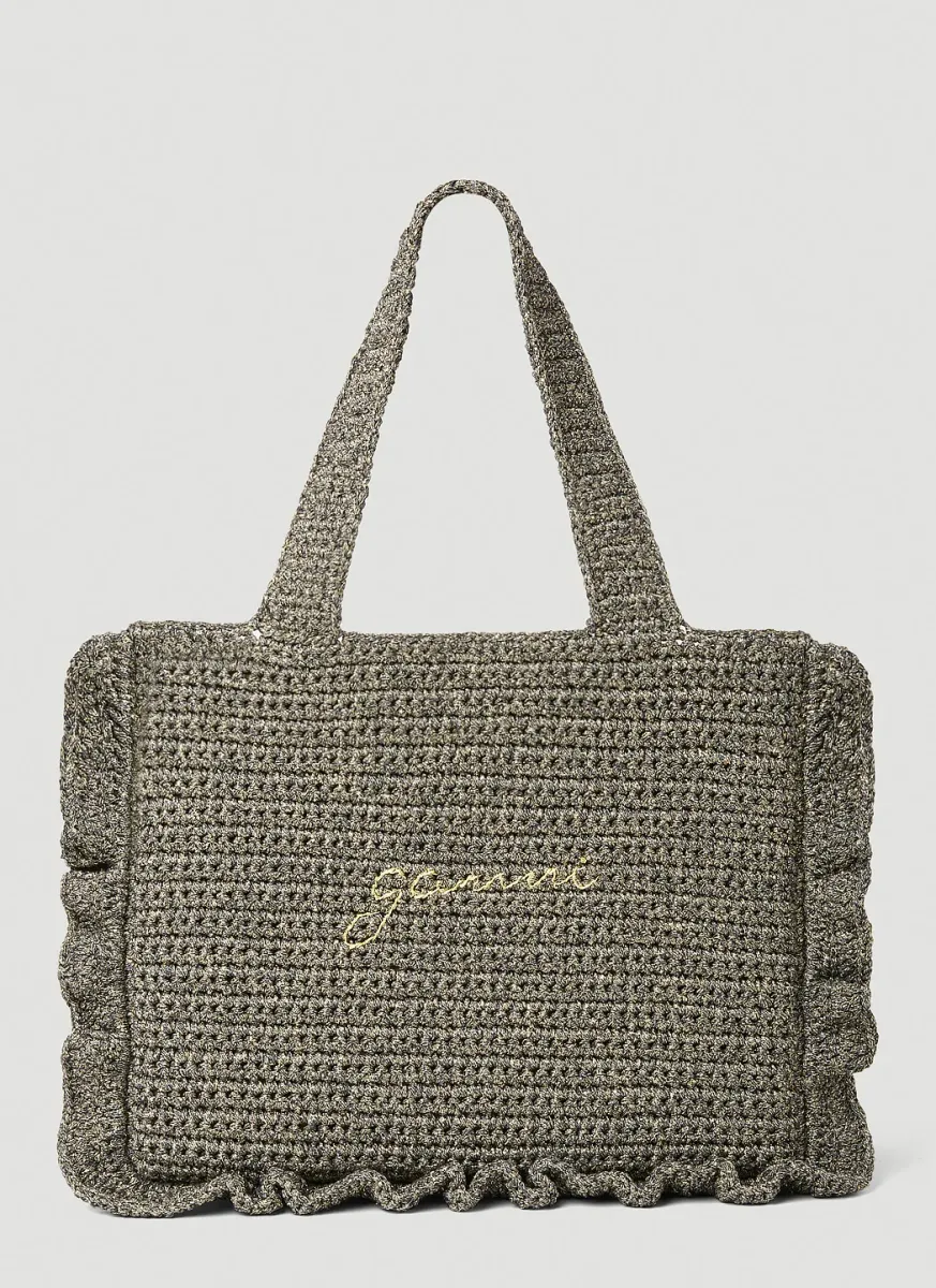 Crochet Frill Tote Bag