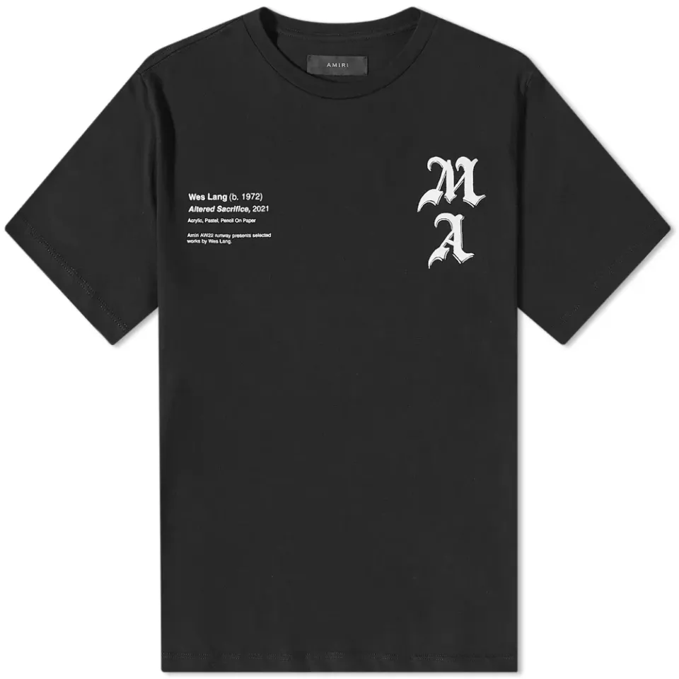 Wes Lang Checker Skull T-Shirt