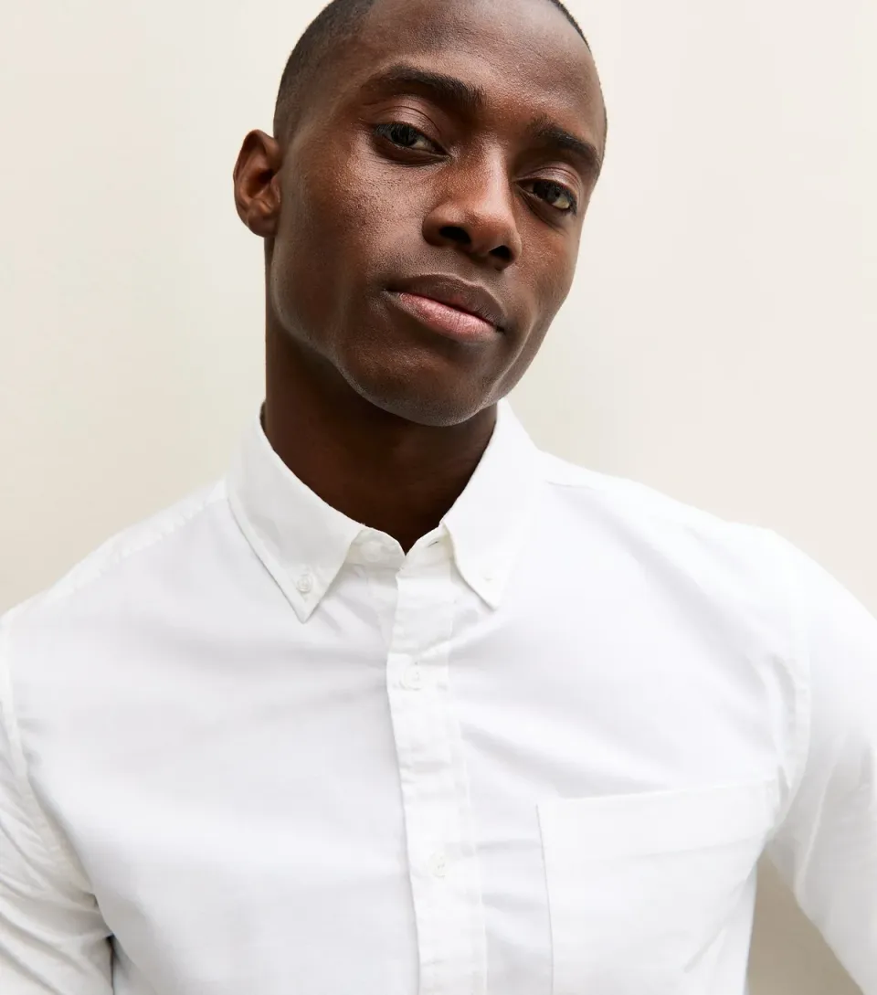 Men's White Regular Oxford Shirt