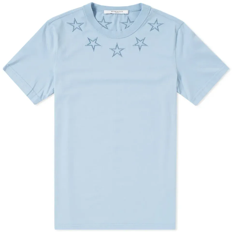 Star Embroidered Neck Tee