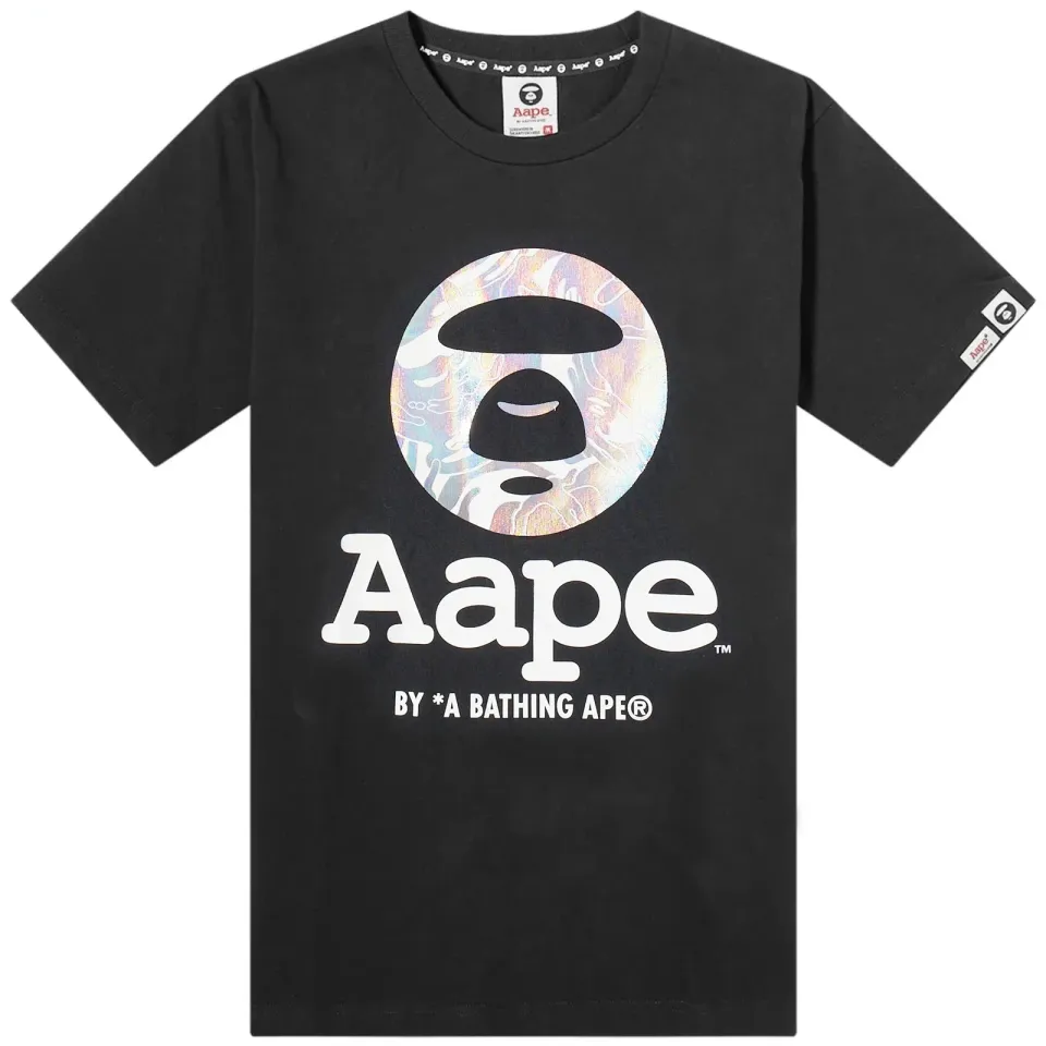 AAPE Foil Camo Moon Face T-Shirt