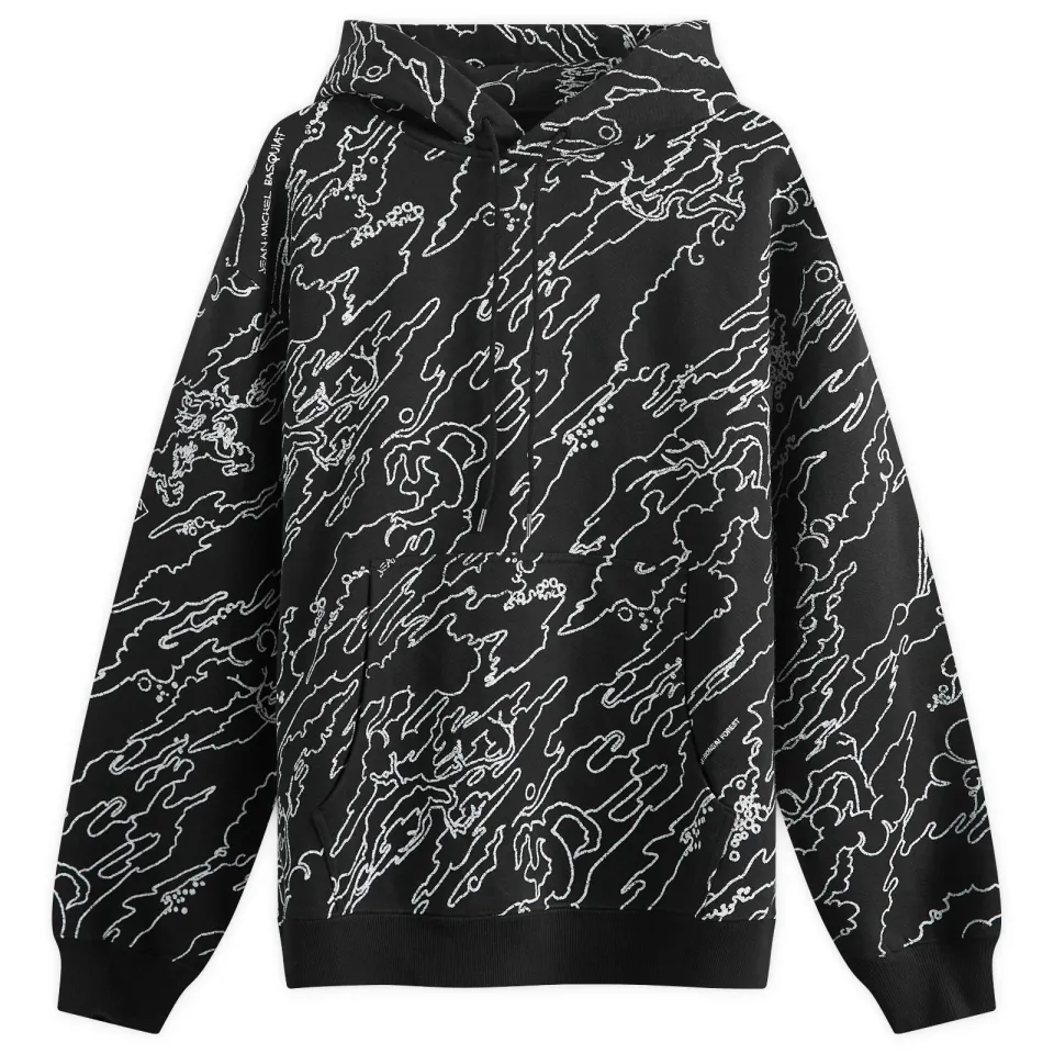 Maha Basquiat Camo Hooded Sweat