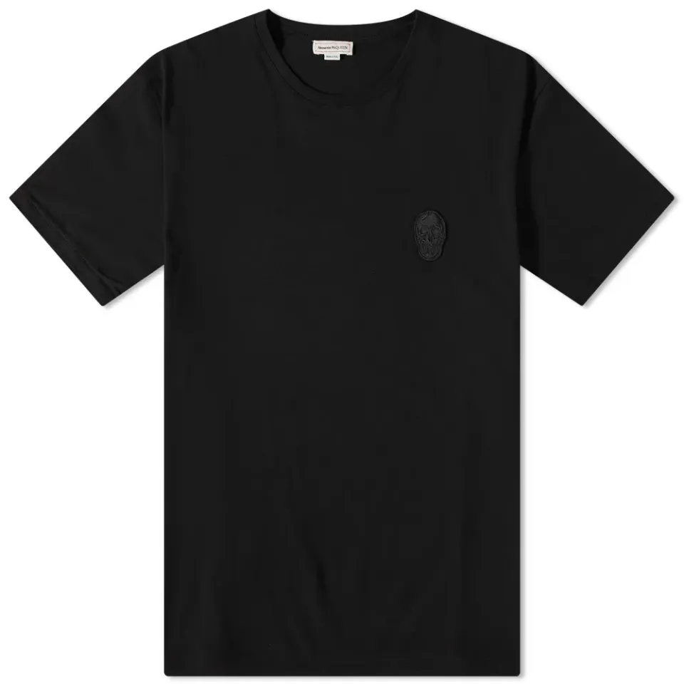 Tonal Skull Motif T-Shirt
