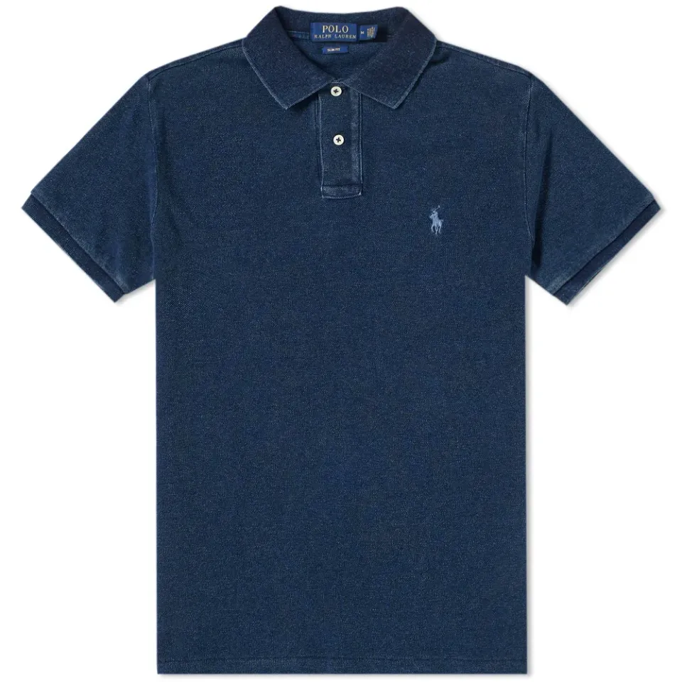 Washed Indigo Polo