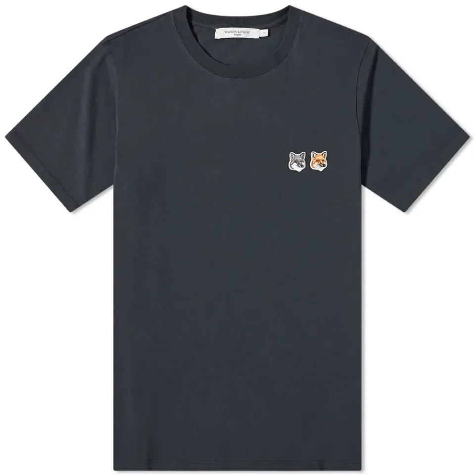 Maison Kitsuné Double Fox Head Patch T-Shirt