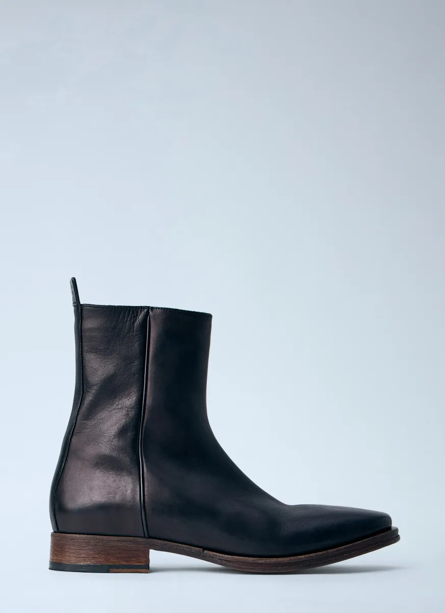 Leather Ankle Boots