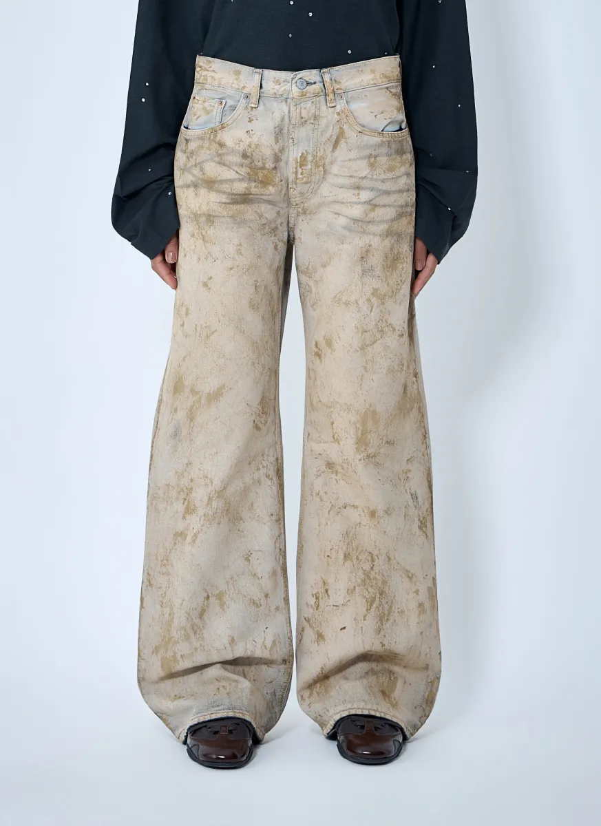 2021F Faded Five-Pocket Jeans