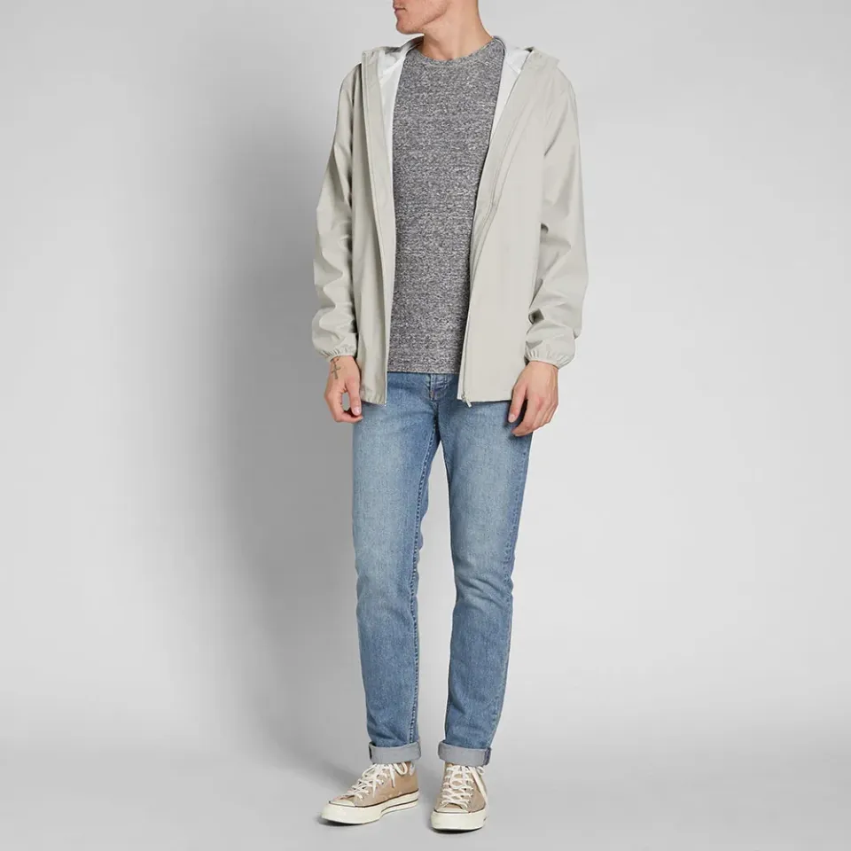 Halfdan Contrast Flame Crew Sweat